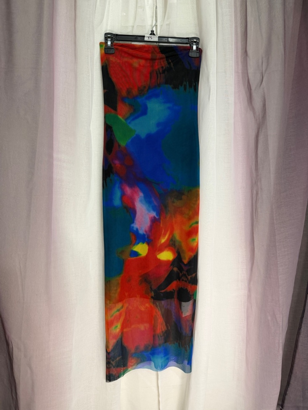 Commense NWT Vibrant Abstract Multicolor Maxi Skirt